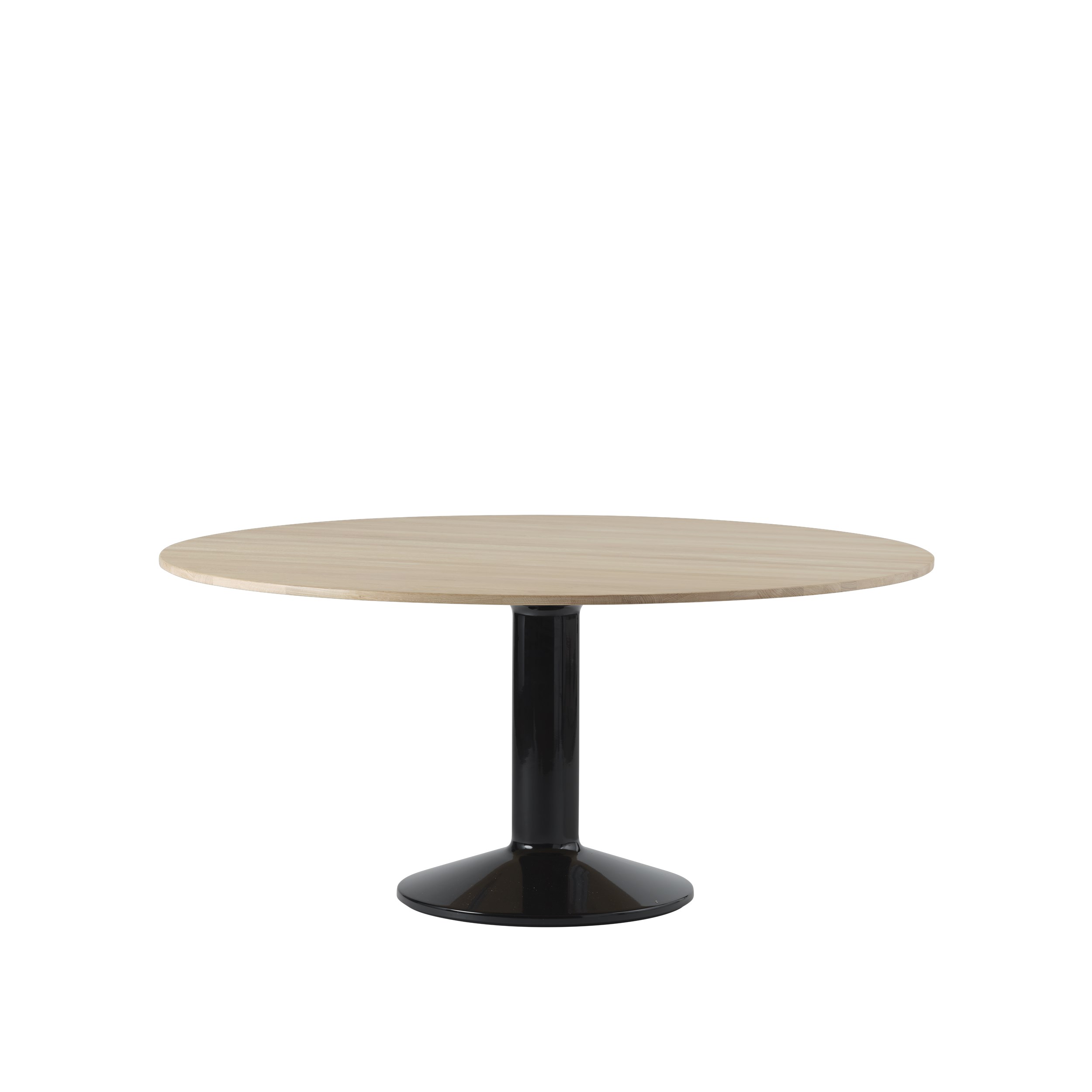 MUUTO - Midst Spisebord Ø160, Oiled Oak/Black