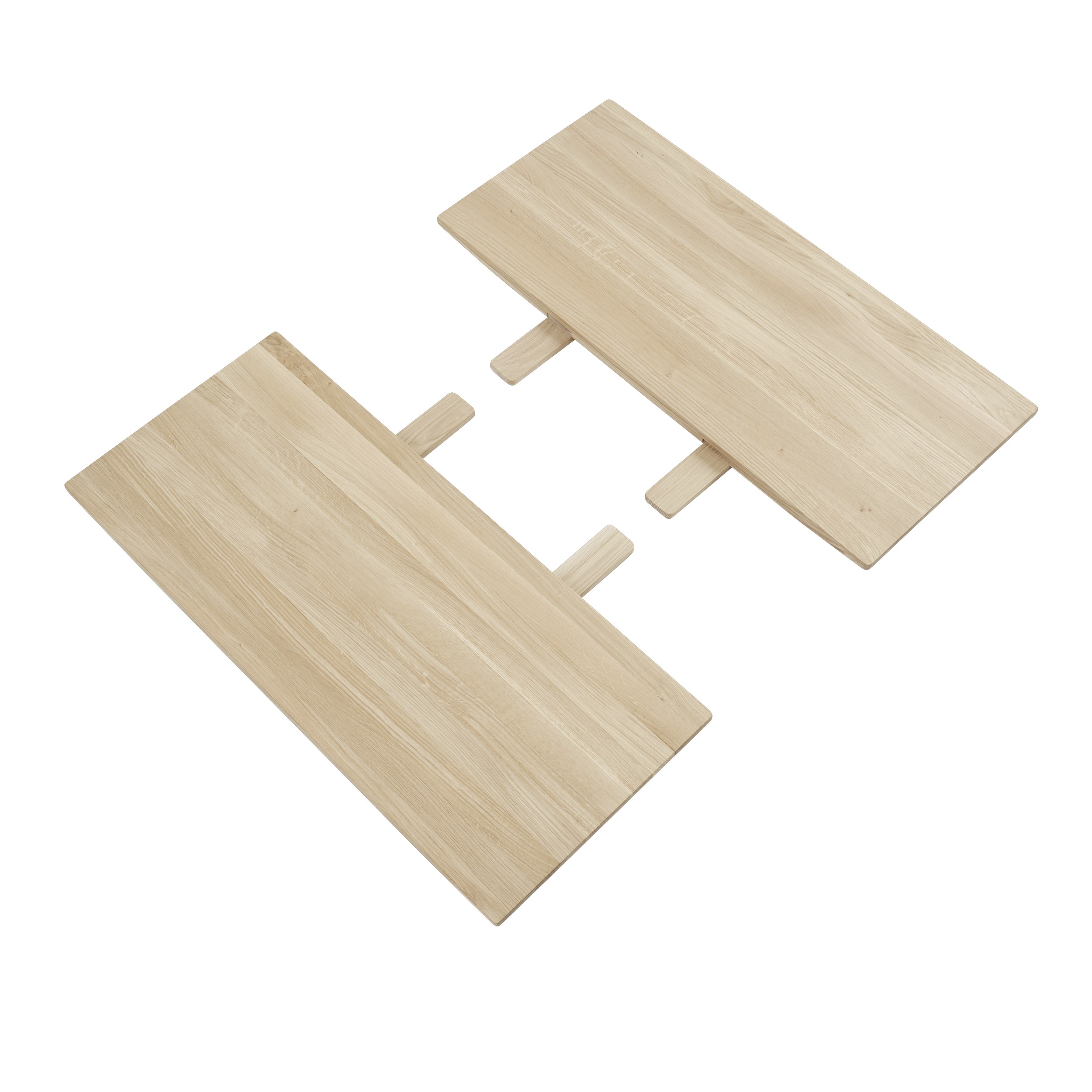 MUUTO - Earnest Tillægsplader (Sæt Af 2), Oiled Oak
