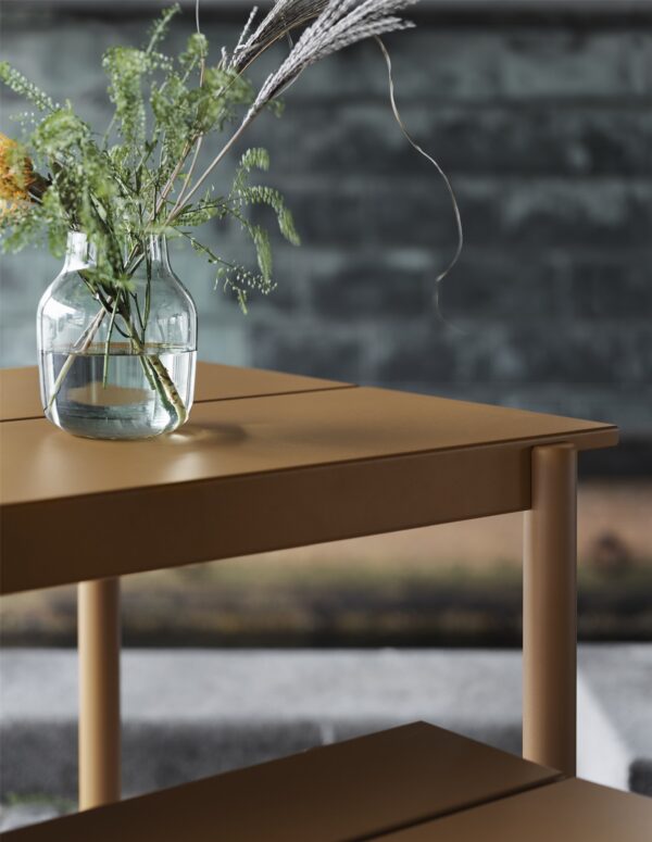 MUUTO - Linear Steel Havebord 140x75, Grey - Billede 5