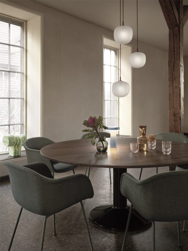 MUUTO - Midst Spisebord Ø120, Dark Oiled Oak/Grey - Billede 4