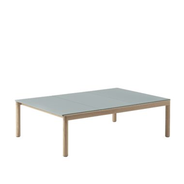 MUUTO - Couple Sofabord 120x84 - 3 Plain, Pale Blue/Oak