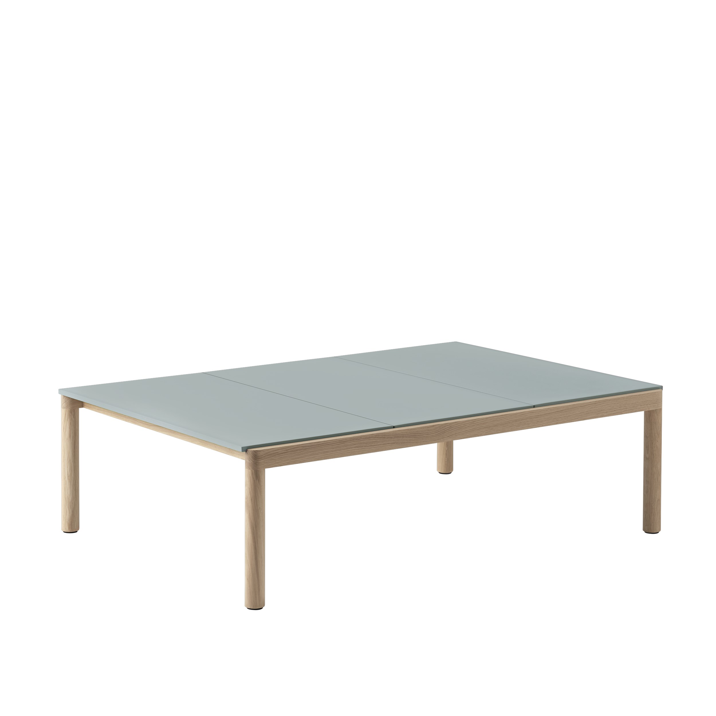 MUUTO - Couple Sofabord 120x84 - 3 Plain, Pale Blue/Oak