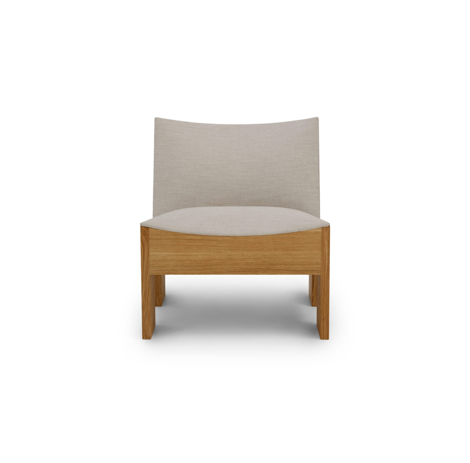 New Works - Tenon Loungestol, Natural Oak/Quill