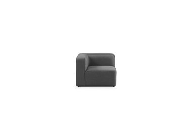 En moderne, NORMANN COPENHAGEN - Rope Modulsofa 150 Small Hjørne med rene linjer og et minimalistisk design, isoleret mod en hvid baggrund.