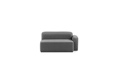En moderne NORMANN COPENHAGEN Rope Modulsofa 320 Wide Højre med et enkelt design, med rene linjer og en glat stoffinish, isoleret på en hvid baggrund.