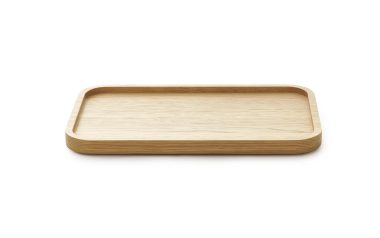 En enkel NORMANN COPENHAGEN - Astro Bakke 32x20 med hævede kanter, med en lysere træårecenter og en glat finish, isoleret på en hvid baggrund.