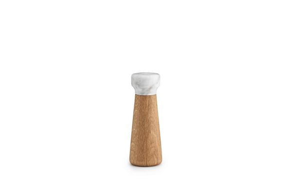 A NORMANN COPENHAGEN - Craft Saltkværn med træbund og hvid top, centreret på hvid baggrund.