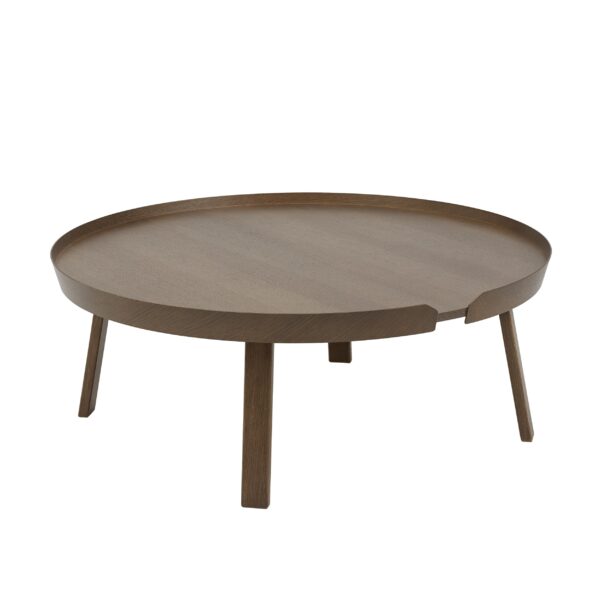 MUUTO - Around Sofabord Ø95, Stained Dark Brown