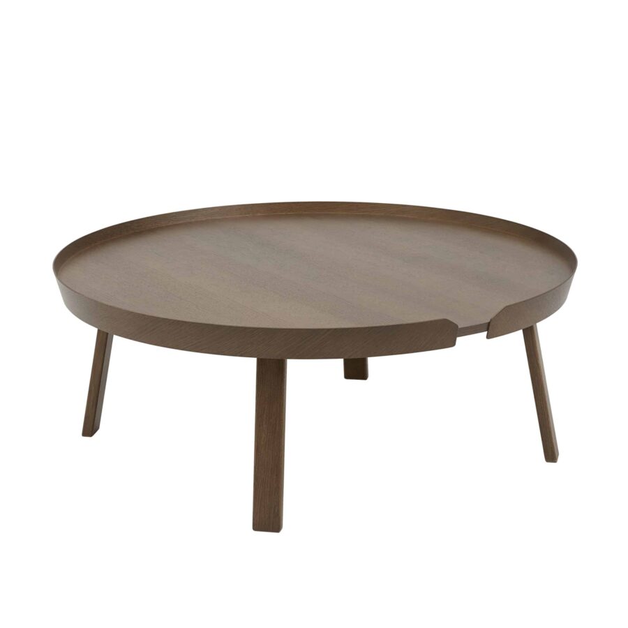 MUUTO - Around Sofabord Ø95, Stained Dark Brown
