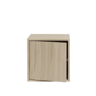 MUUTO - Stacked Opbevaringssystem Modul m. Dør, Oak