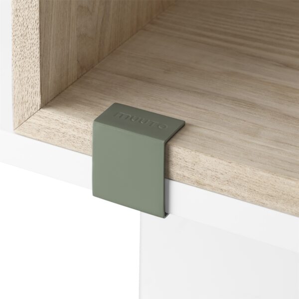 MUUTO - Stacked Opbevaringssystem Clips, Brown Green - Billede 3