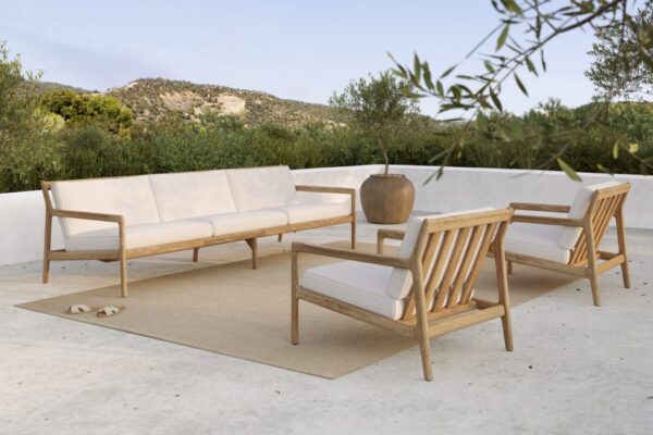 ETHNICRAFT - Jack Udendørs Loungestol, Off White - Billede 5