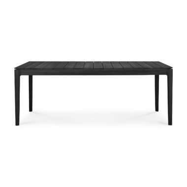 ETHNICRAFT - Bok Havebord, Sort Teak 200x100