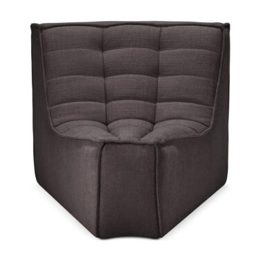 ETHNICRAFT - N701 Sofamodul 45° Hjørne, Dark Grey