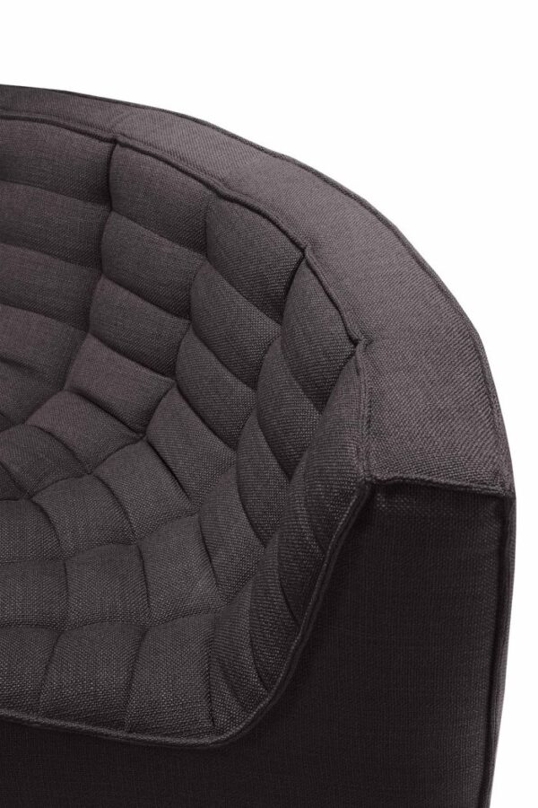 ETHNICRAFT - N701 Sofamodul Rundt Hjørne, Dark Grey - Billede 4