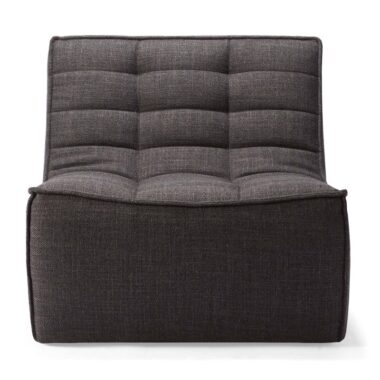 ETHNICRAFT - N701 Sofamodul 1 Seater, Dark Grey