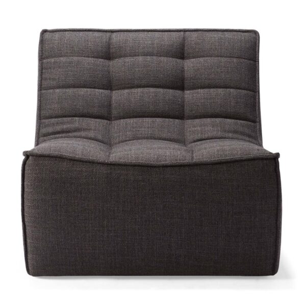 ETHNICRAFT - N701 Sofamodul 1 Seater, Dark Grey