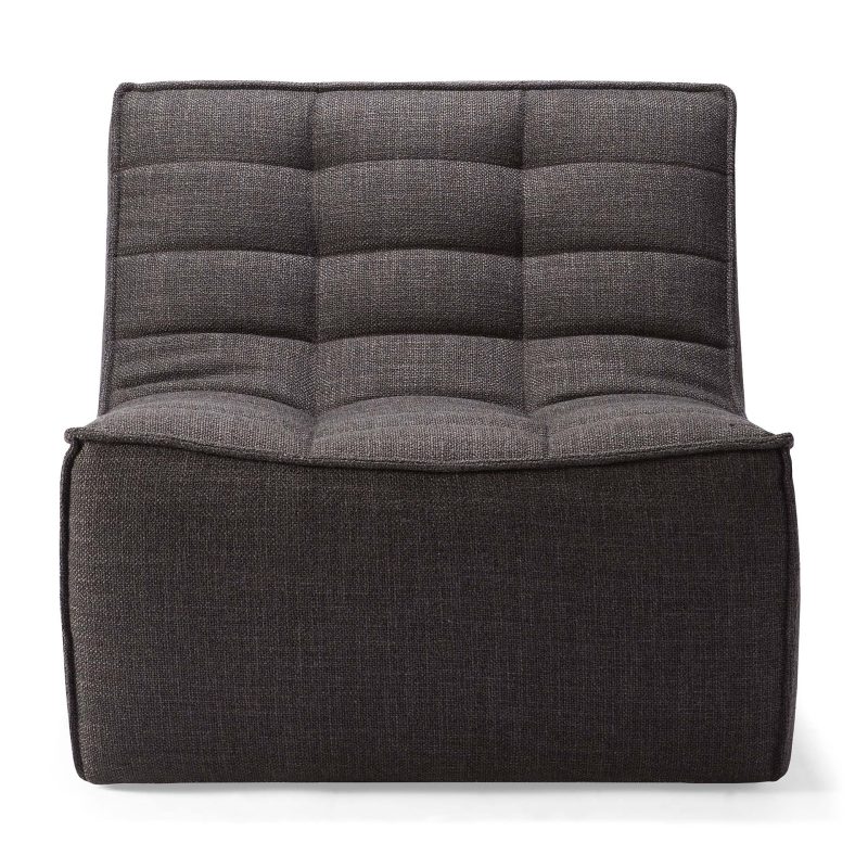 ETHNICRAFT - N701 Sofamodul 1 Seater, Dark Grey