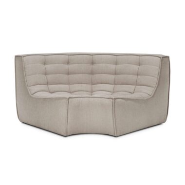 ETHNICRAFT - N701 Sofamodul 60° Hjørne, Ecru Eco