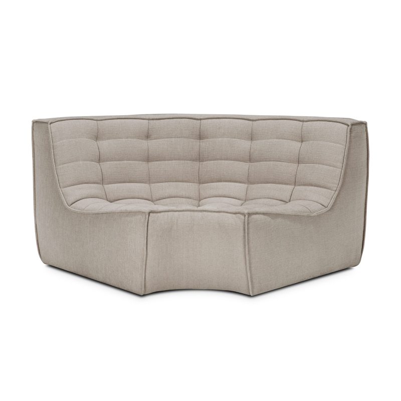 ETHNICRAFT - N701 Sofamodul 60° Hjørne, Ecru Eco
