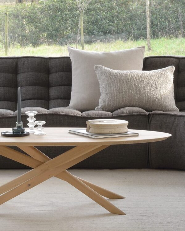 ETHNICRAFT - N701 Sofamodul 3 Seater, Dark Grey - Billede 5