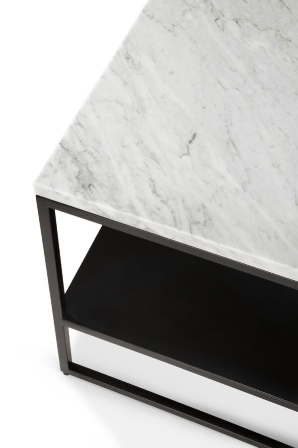 ETHNICRAFT - Stone Sidebord 60x53, White Carrara - Billede 3