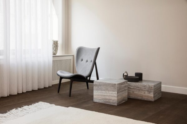 NORR11 - Cubism Sofabord 80X50, Silver Travertine - Billede 3