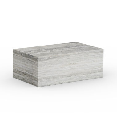 NORR11 - Cubism Sofabord 80X50, Silver Travertine