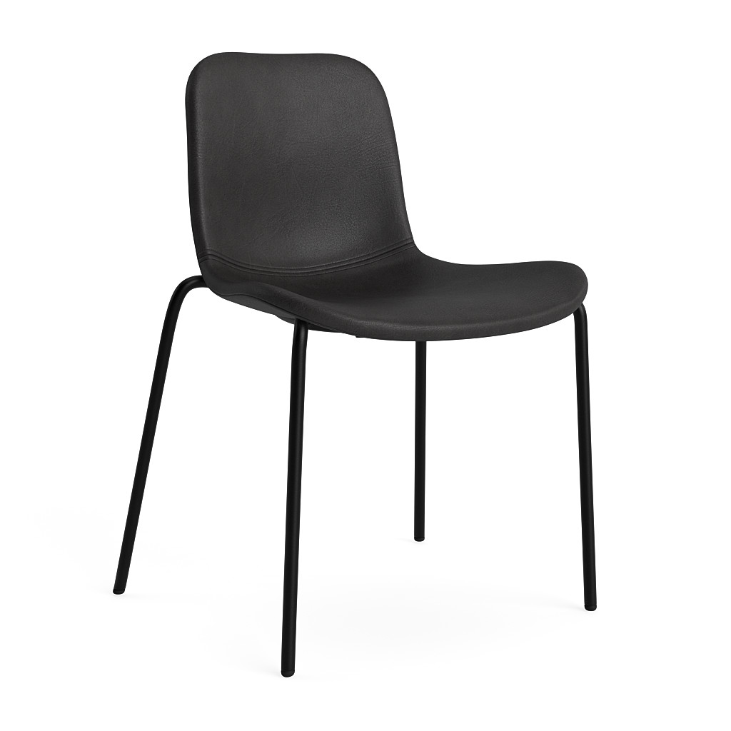 NORR11 - Langue Spisebordsstol, Sort/Dunes Anthracite