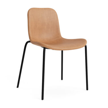 NORR11 - Langue Spisebordsstol, Sort/Dunes Camel