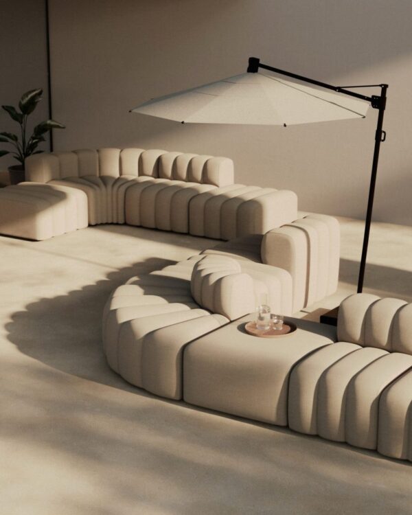 NORR11 - Studio 8 Udendørs Loungesofa, Savane Coconut - Billede 2