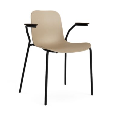 NORR11 - Langue Spisebordsstol, Dark Smoked/Ecru