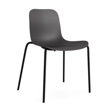 NORR11 - Langue Spisebordsstol, Sort/Anthracite