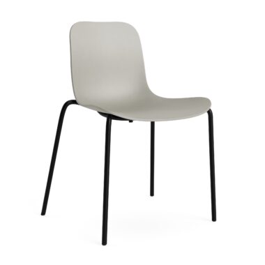 NORR11 - Langue Spisebordsstol, Sort/Flint Grey