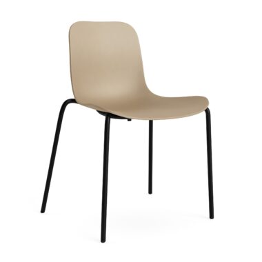 NORR11 - Langue Spisebordsstol, Sort/Ecru