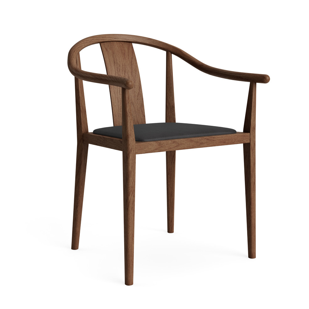 NORR11 - Shanghai Armchair, Dark Smoked/Dunes Anthracite