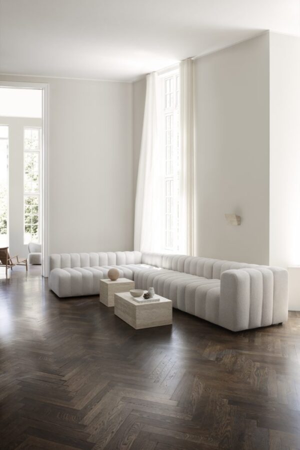 NORR11 - Cubism Sofabord 80X50, Silver Travertine - Billede 4
