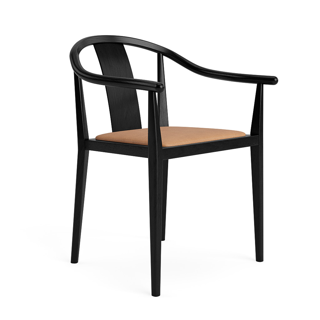 NORR11 - Shanghai Armchair, Sort/Dunes Camel