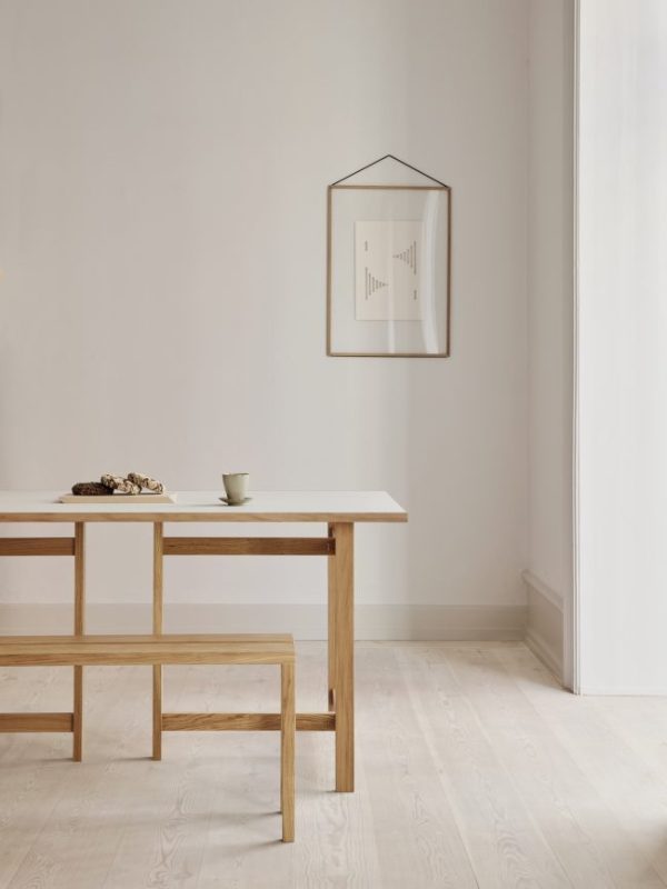 MOEBE - Rectangular Spisebord 160x90, Warm Beige - Billede 5