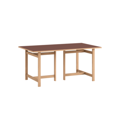 MOEBE - Rectangular Spisebord 160x90, Burgundy