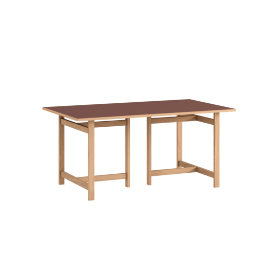 MOEBE - Rectangular Spisebord 160x90, Burgundy