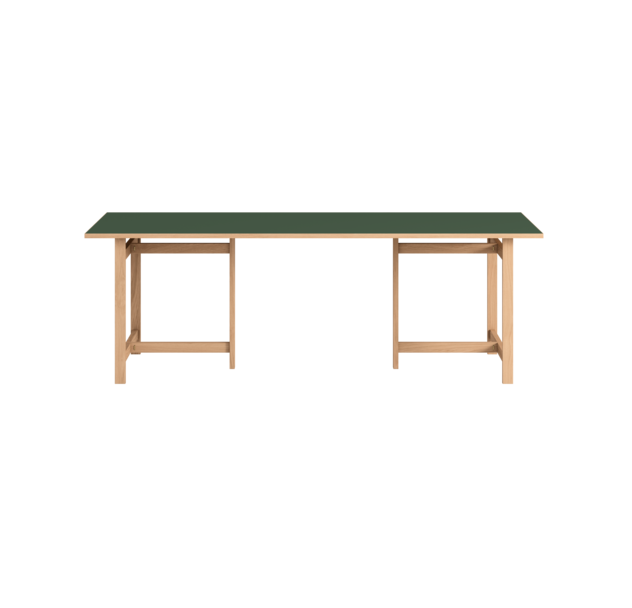 MOEBE - Rectangular Spisebord 220x90, Grøn