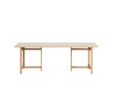 MOEBE - Rectangular Spisebord 220x90, Warm Beige