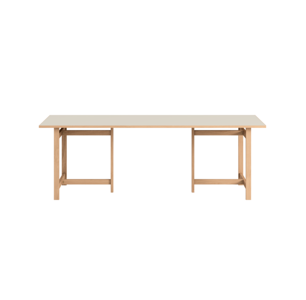 MOEBE - Rectangular Spisebord 220x90, Warm Beige