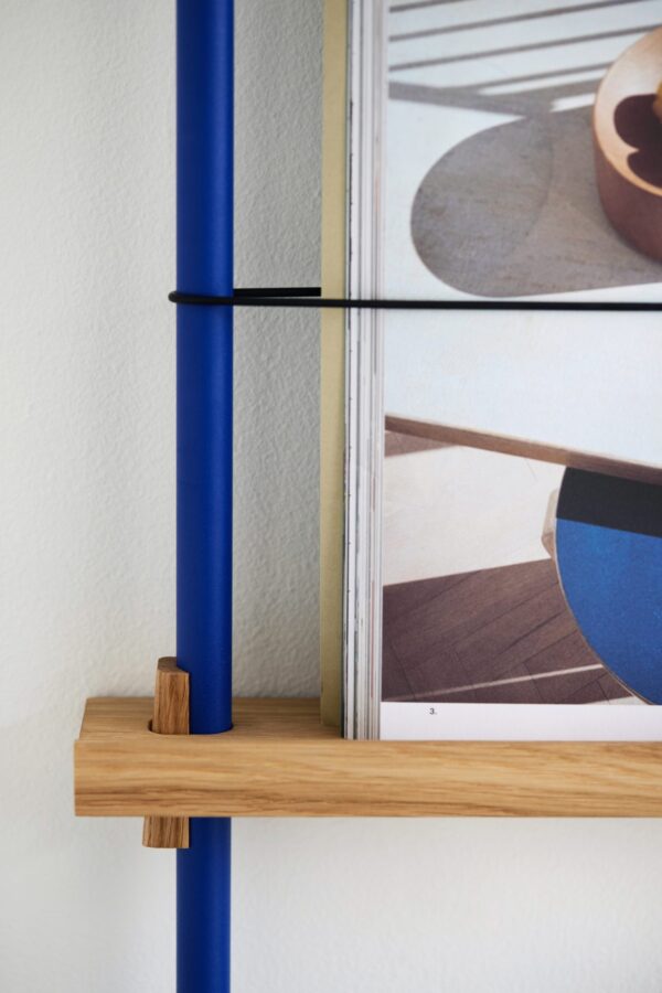 MOEBE - Magasinreol MS.65.1, Eg/Deep Blue - Billede 4