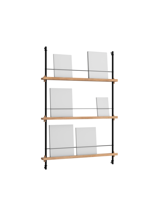 MOEBE - Magasinreol MS.115.1, Eg/Sort - Billede 2