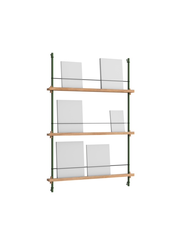 MOEBE - Magasinreol MS.115.1, Eg/Pine Green - Billede 2