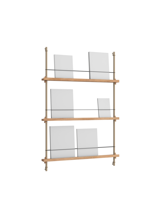 MOEBE - Magasinreol MS.115.1, Eg/Warm Grey - Billede 2