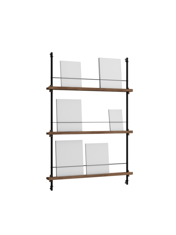 MOEBE - Magasinreol MS.115.1, Smoked Oak/Sort - Billede 2