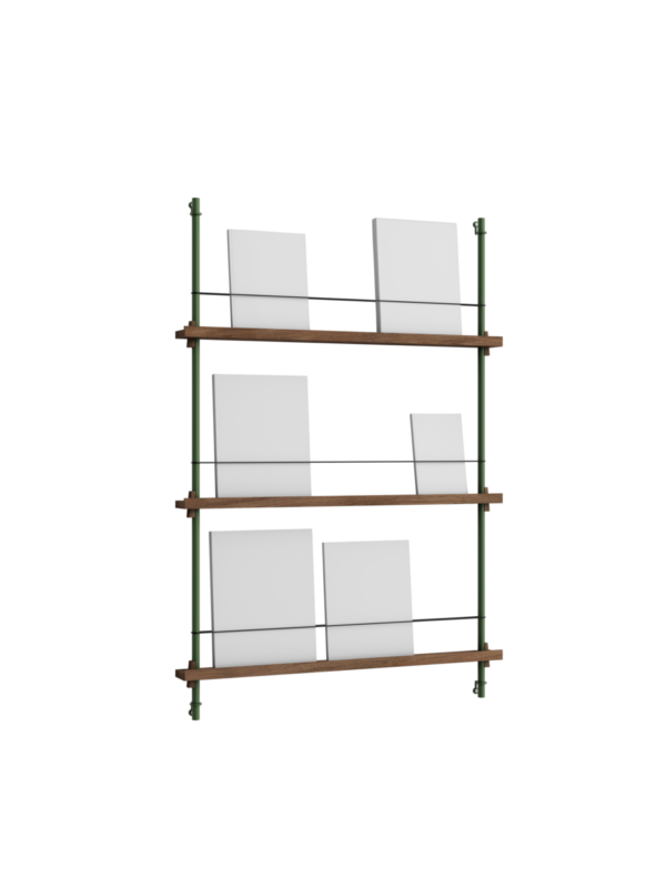 MOEBE - Magasinreol MS.115.1, Smoked Oak/Pine Green - Billede 2